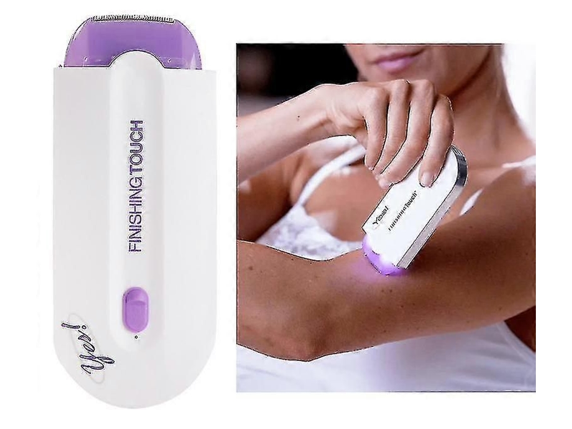 Acabamento Toque Removedor De Cabelo Depilador Indolor Com Micro Vibrações