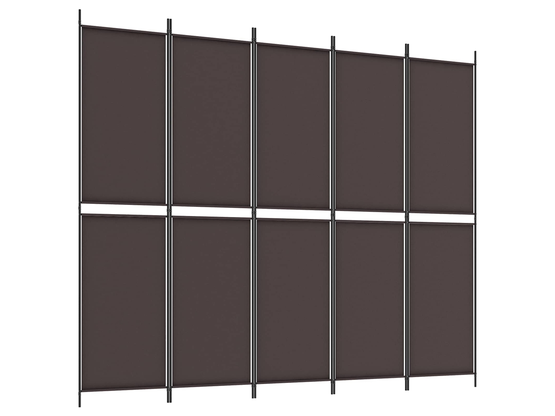 Maison Exclusive - Divisória/biombo Com 6 Painéis 300x220 Cm Tecido Castanho