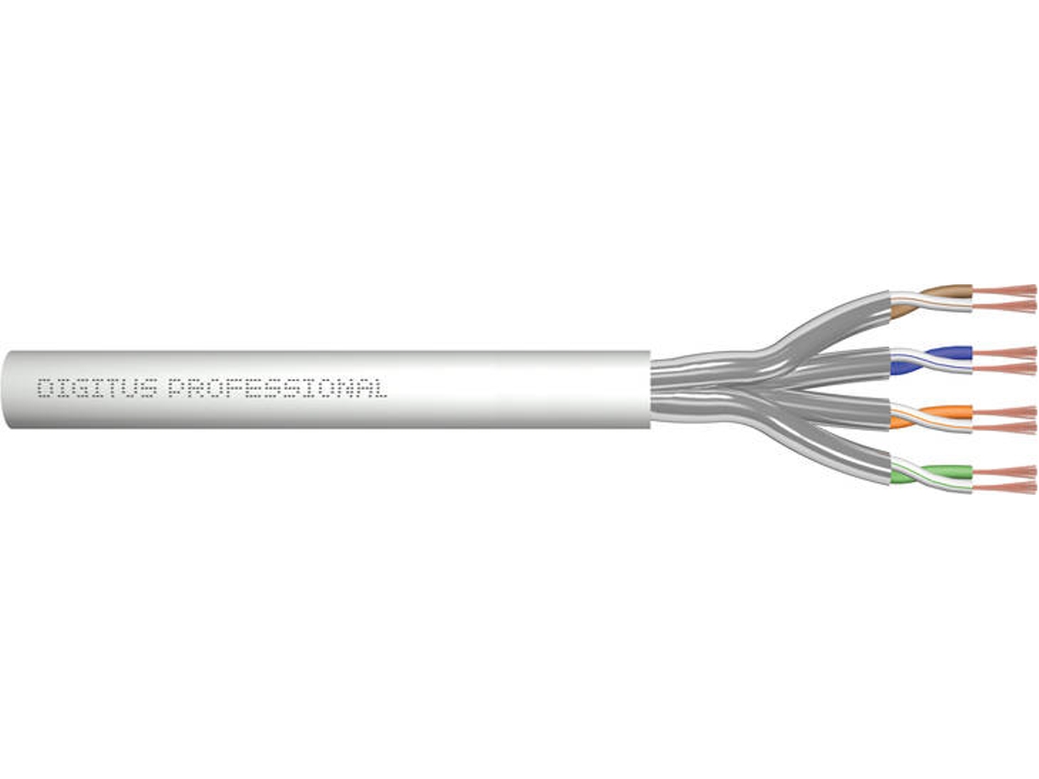 Cabo de Rede ASSMANN (RJ45 - 100 m - Cinzento)