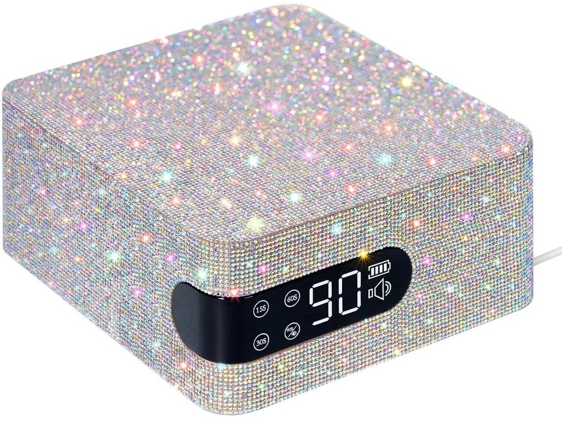 Lurelia Lâmpada Uv Led Para Unhas 96w Com Sensor, Lcd Prata