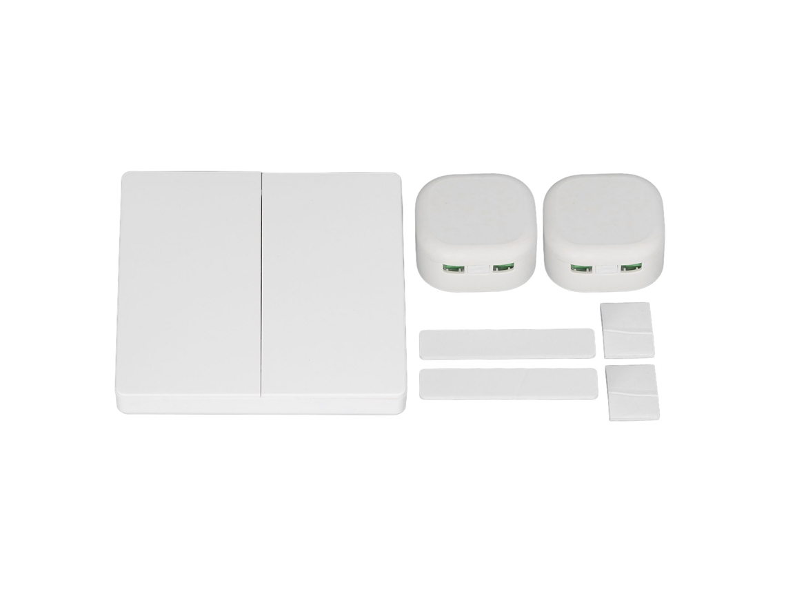 Kit De Interruptor Sem Fio De Painel Para Luz Led Com 2 Botões Autoalimentado Ac100‑240v Para Eletrodomésticos