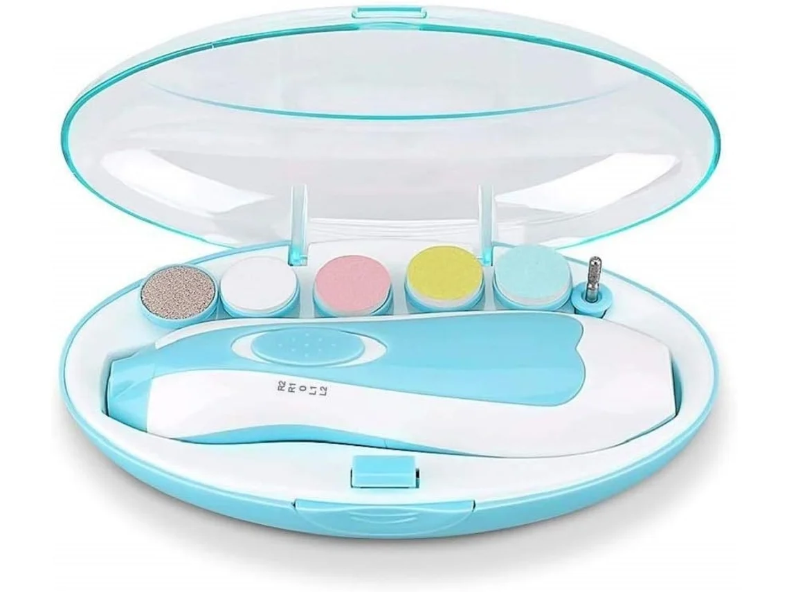 Lima De Unhas Para Bebê Elétrica Segura Para Recém Nascidos, Crianças E Bebês Kit De Cuidados, Polimento E Corte