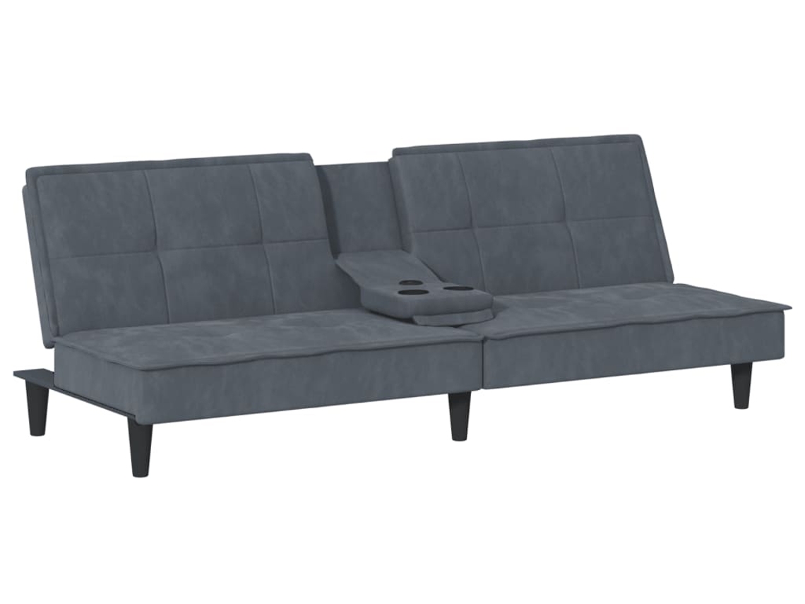 Sofa Bed, Sofa Beds Vidaxl Cinzeto Veludo (n/a)