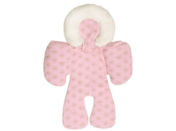 Protetor de colchão para carrinho de bebê, almofada ecológica para carrinho e berço, rosa