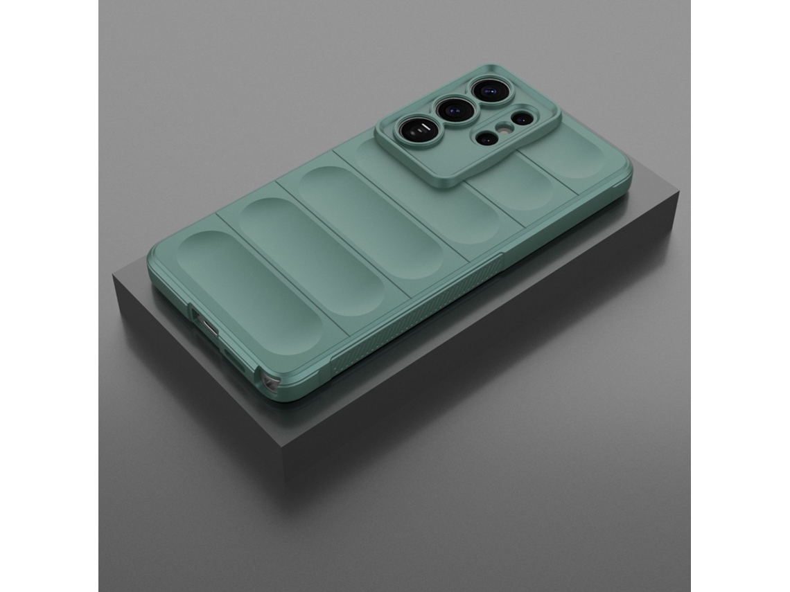 Capa Hexinyigjly Silicone Para Samsung Galaxy S25 Ultra, Com Revestimento Interior Em Microfibra Anti-riscos Verde