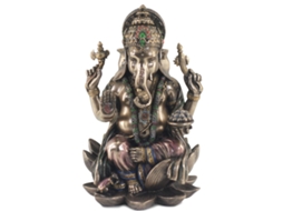 Ganesh BY SIGRIS Eastern Resina 18X11X11Cm Gold