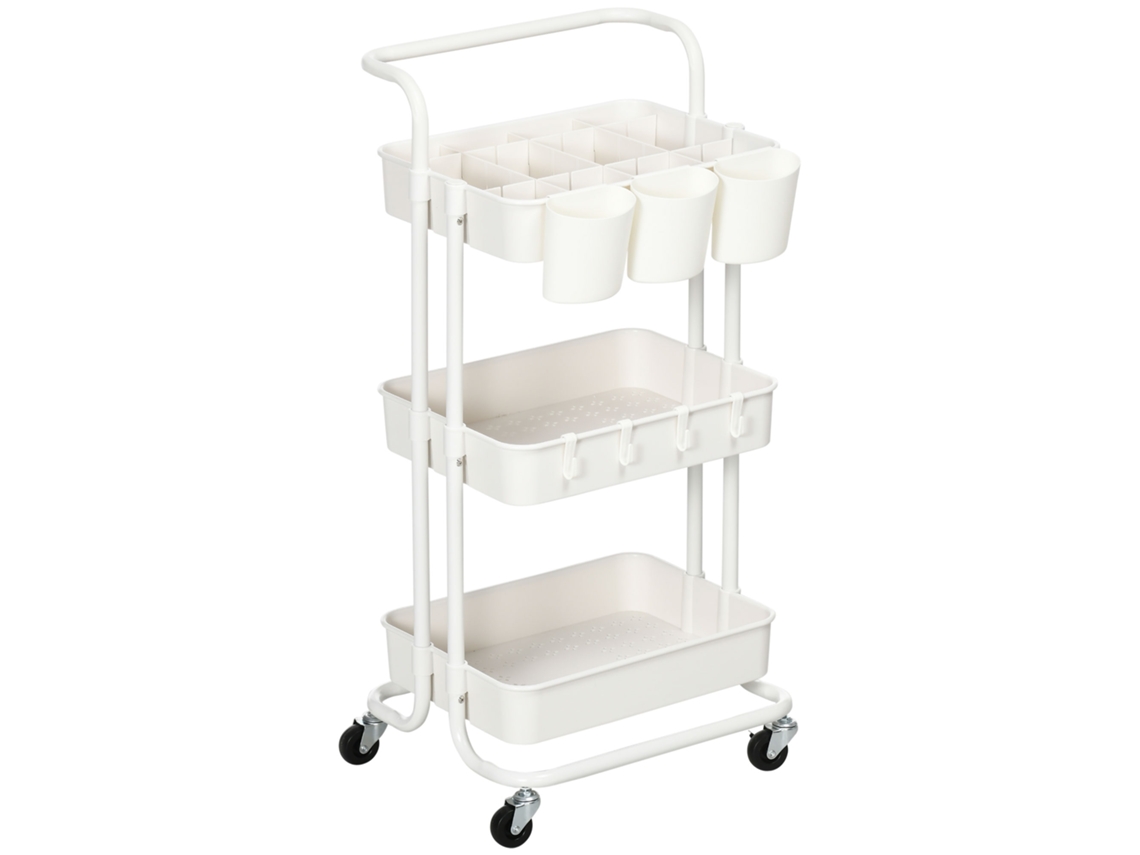 Coluna de Banho ORBITRA COMMERCE com 1 porta, 3 prateleiras abertas e prateleira interior ajustável, 34x20x165 cm branco