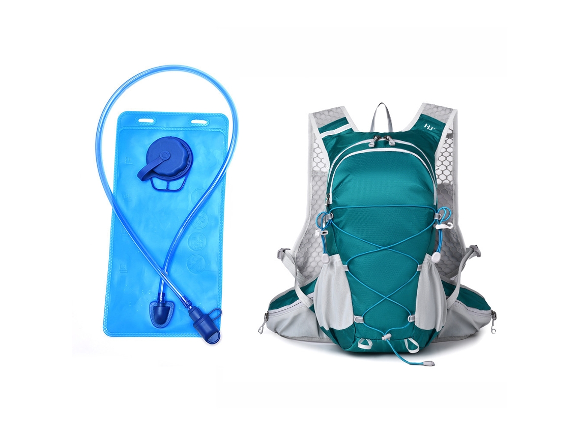 (azul Petróleo Com Reservatório De Água) Mochila Leve Para Caminhadas/camping, Elegante E Versátil.