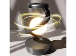 Luminária De Mesa Led Giratória 360° Com Carregador Sem Fio, Luminária De Mesa Moderna, Luminária De Mesa Recarregável