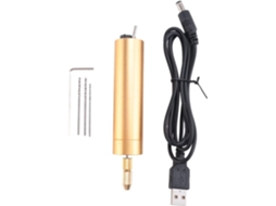 Mini Furadeira Elétrica Portátil, Micro Usb, Manual Profissional Com
