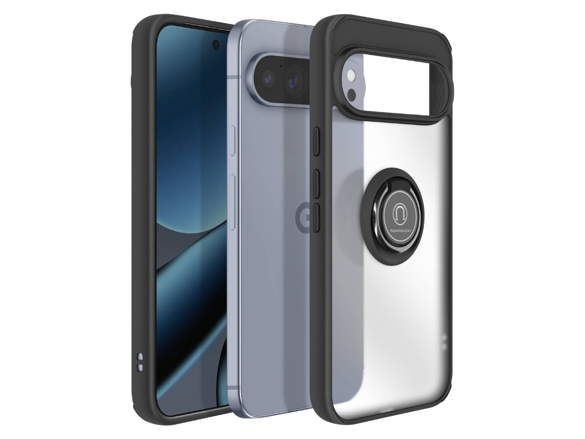 Avizar Capa Para Google Pixel 10 / 10 Pro Anti-choque Com Anel Magnético Preto