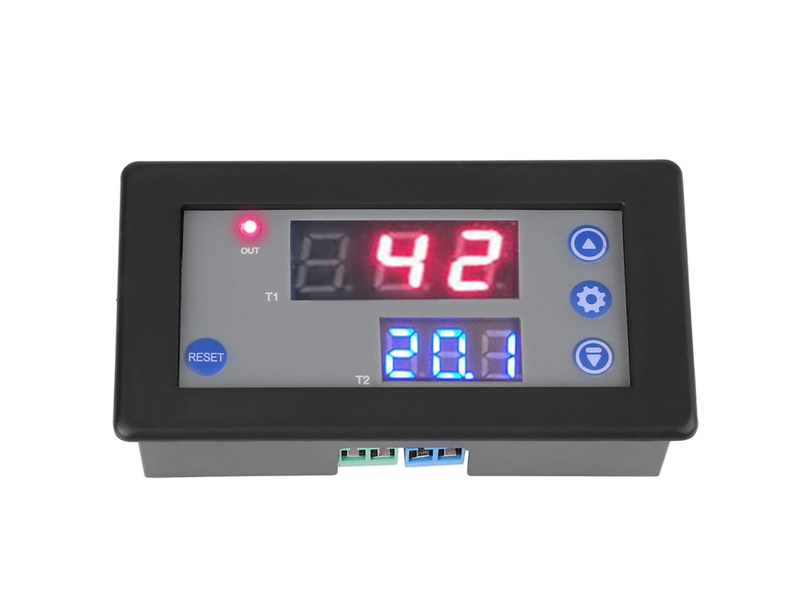 Módulo de Relé Temporizador YURU Atraso Digital 12V 10A 1500W 3 Intervalos (S/MARCA)