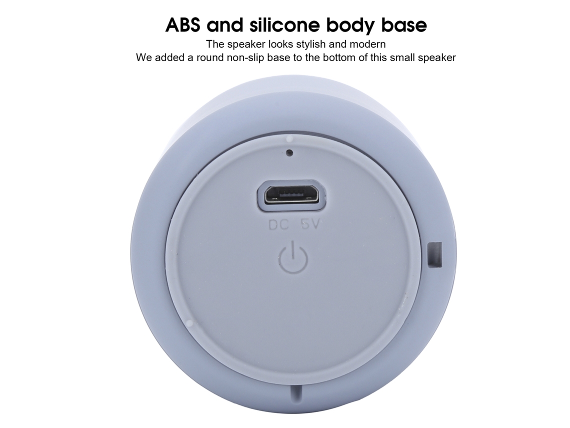 Mali caixa de Som Mini Bluetooth 5.0 Portátil Outdoor Sem Fio Multifuncional Cinza
