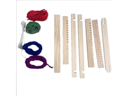 Máquina De Trancar Manual Diy De Madeira Brinquedo Educativo Tear Para Crianças