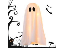 Fantasma Iluminado Para Decoração De Halloween | Enfeite De Mesa De Terror Para Exibição