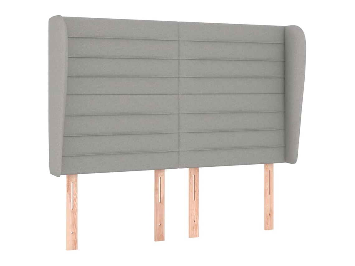 Headboard, Headboards Vidaxl Cinzeto Tecido (147 X 23 X 118/128 Cm)