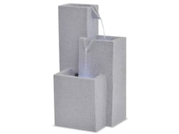 Vidaxl Fonte De Interior Com Luz Led Resina Sintética