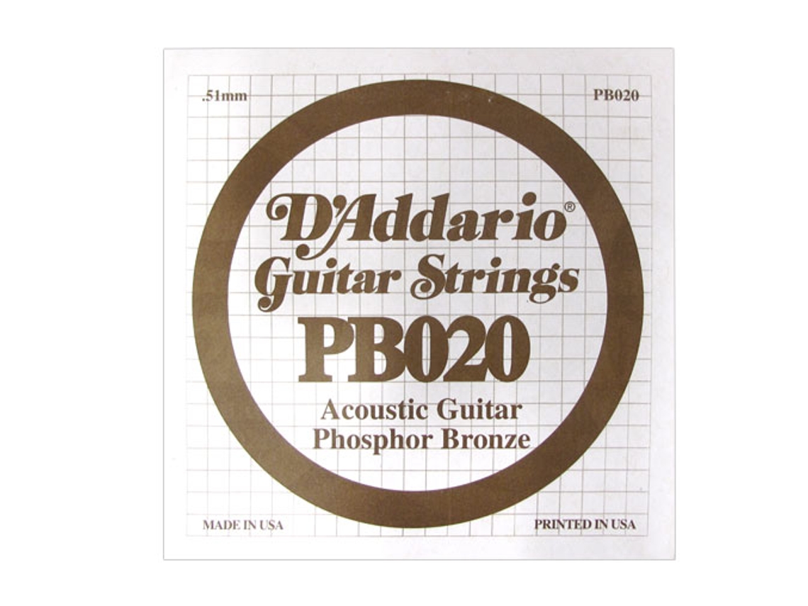 Daddario Pb020 Bronze 020 String