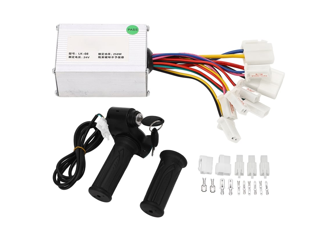 Kit de Conversão para Bicicleta Elétrica 36v 350w com Controlador e Farol S/MARCA