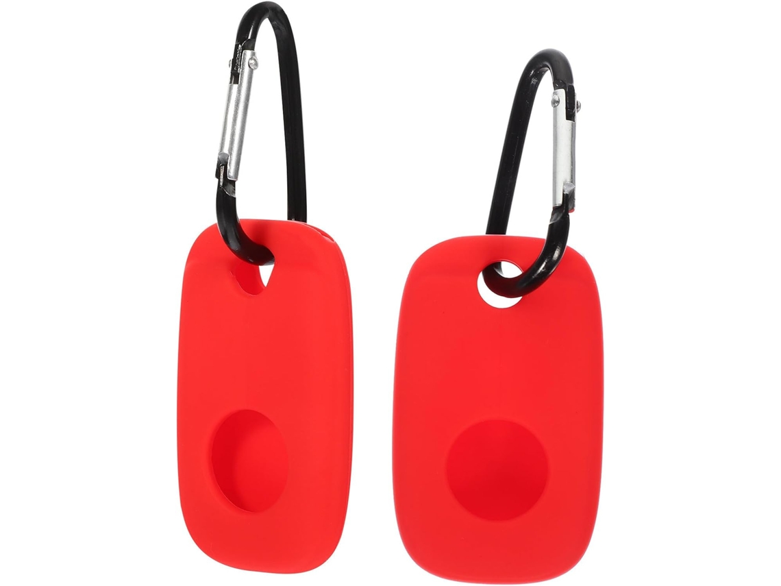 Capa Protetora Compatível Em Silicone Vermelho, Pacote Com 2 Capas À Prova De Choque.