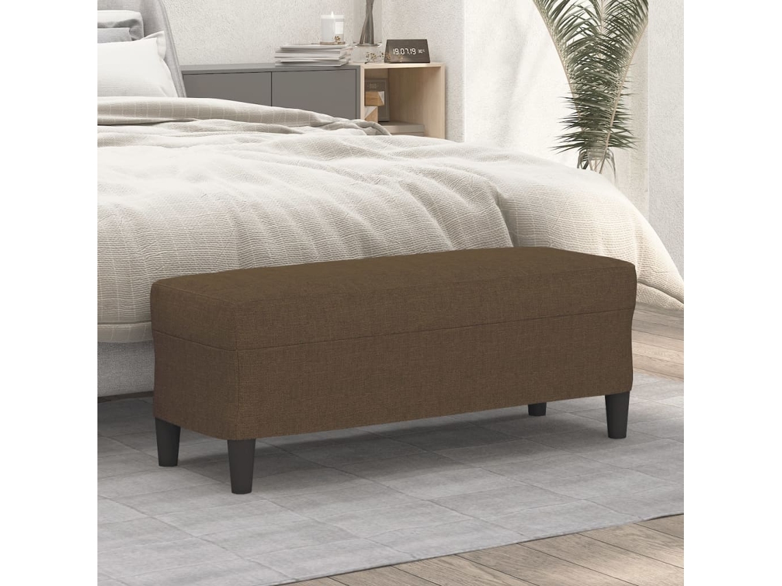 Bench, Benches Vidaxl Marrom Tecido (100 X 35 X 41 Cm)
