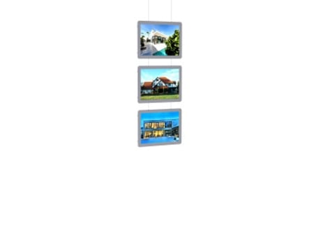 Kit Completo 3 X Telas Iluminadas De Led A4 Montras Tela De Led Estudioplast