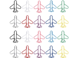 Clips De Papel Em Formato Avião Da Ultechnovo 100 Unidades, Metálicos E Decorativos, Versáteis Para Escritório, Escola E