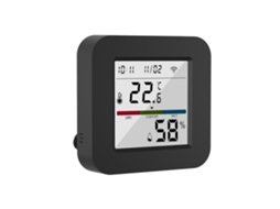 Um controle remoto universal infravermelho 3 em 1, com modos duplos de Wi-Fi e Bluetooth, e equipado com um sensor de temperatura e umidade.