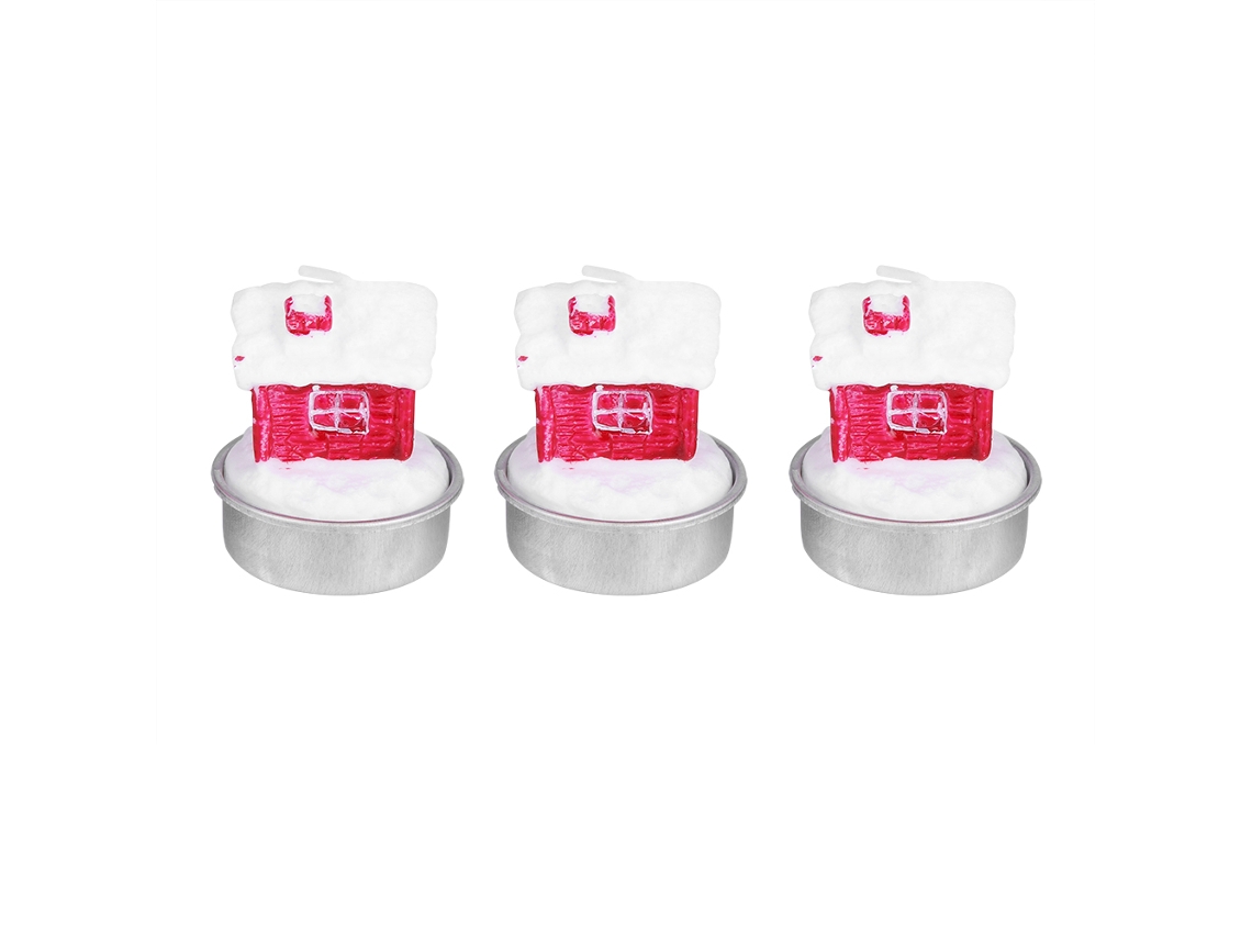 Velas Decorativas De Natal Laxiscreed Em Conjunto De 3 Para Casa E Festas