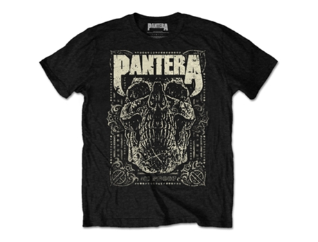 T-Shirt ROCK OFF Pantera - 101 Proof Skull Preto (Tamanho: M)