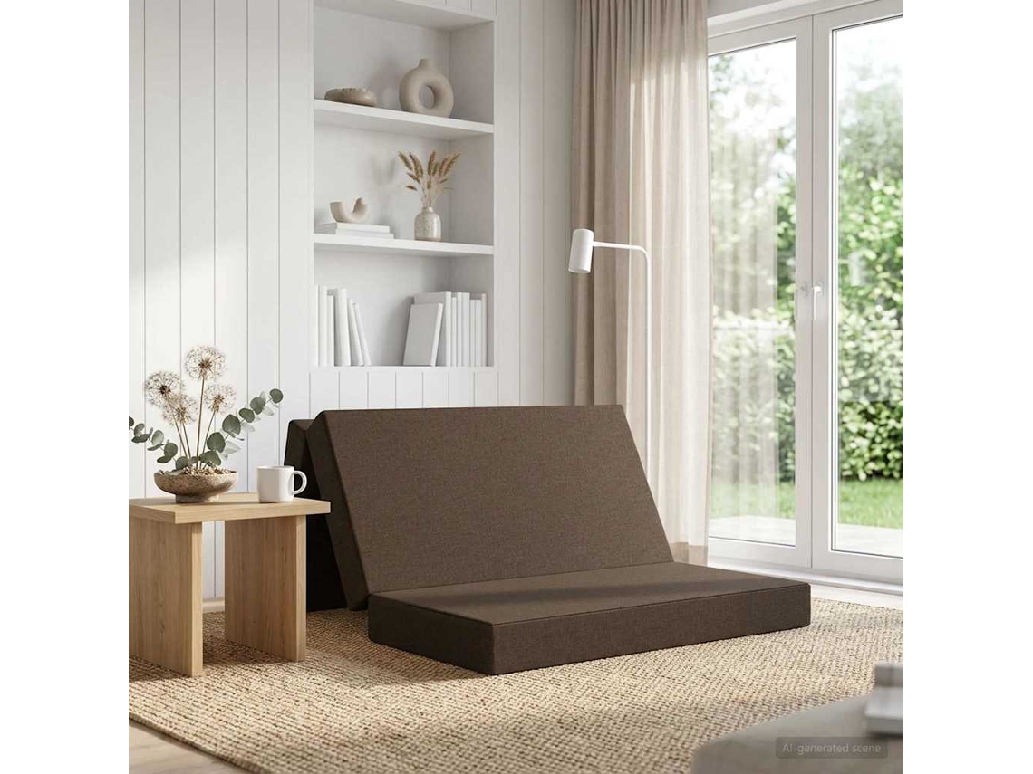 Vidaxl Sofá Cama Dobrável 160 X 67 X 45 Cm Cinzento-acastanhado