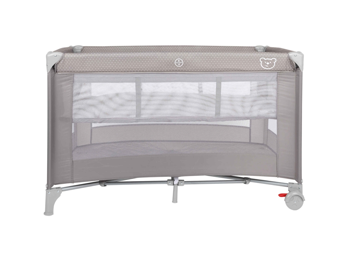Cama De Viagem 2 Níveis Cinza Happy Bear