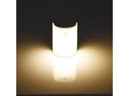 Lurelia, Luz Noturna Led, Interruptor, 1.2w, Sensor Pir, Recarregável Usb, Magnética, Autoadesiva, 3 Modos, 3200k, Branco Quente, Pack 2, Corredor