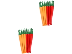 Nuobesty Conjunto De 28 Canetas Em Gel Formato Pimenta, Artigos