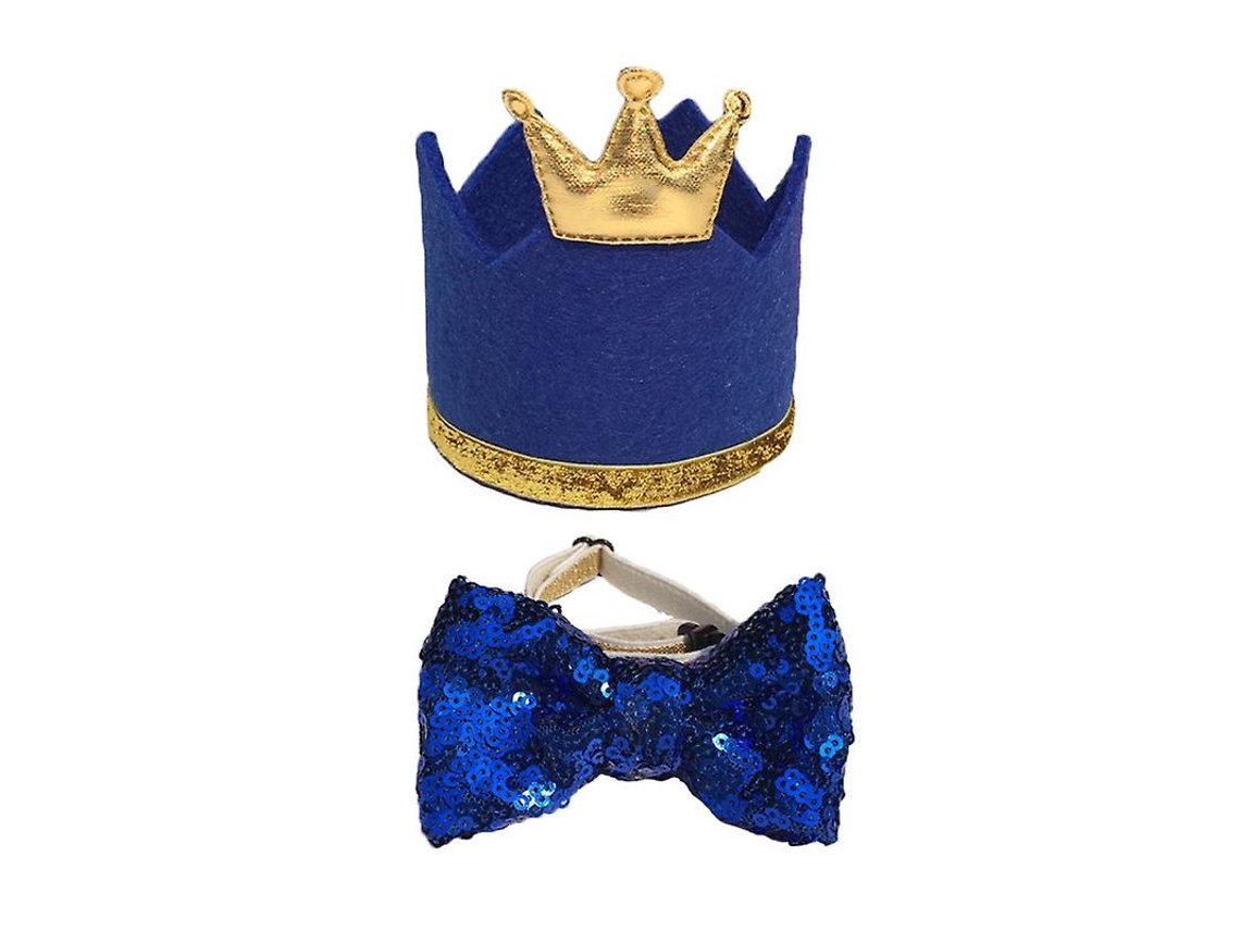 1 Conjunto De Chapéu De Aniversário De Cachorro Com Laço Allinless