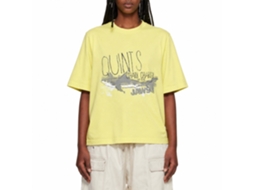 Rockinstone Jaws Movie Charter Business Heather Yellow Adult T-shirt Size:s