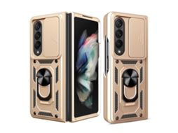 Capa Para Samsung Galaxy Z Fold4 Com Câmera Deslizante Em Tpu + Pc