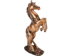 Cavalo De Bronze Voador Junma, Decoração De Mesa Durável, 18 X 31,5 Cm.