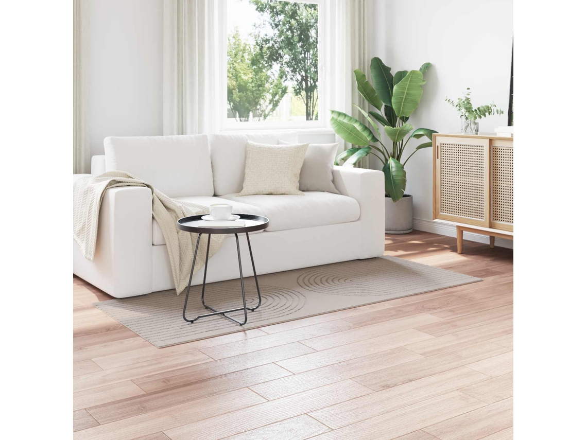 Vidaxl Tapete Interno Galati Creme 150 X 80 Cm Poliéster