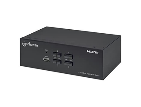 Switch Kvm Hdmi 4 Doppio Monitor MANHATTAN 153539