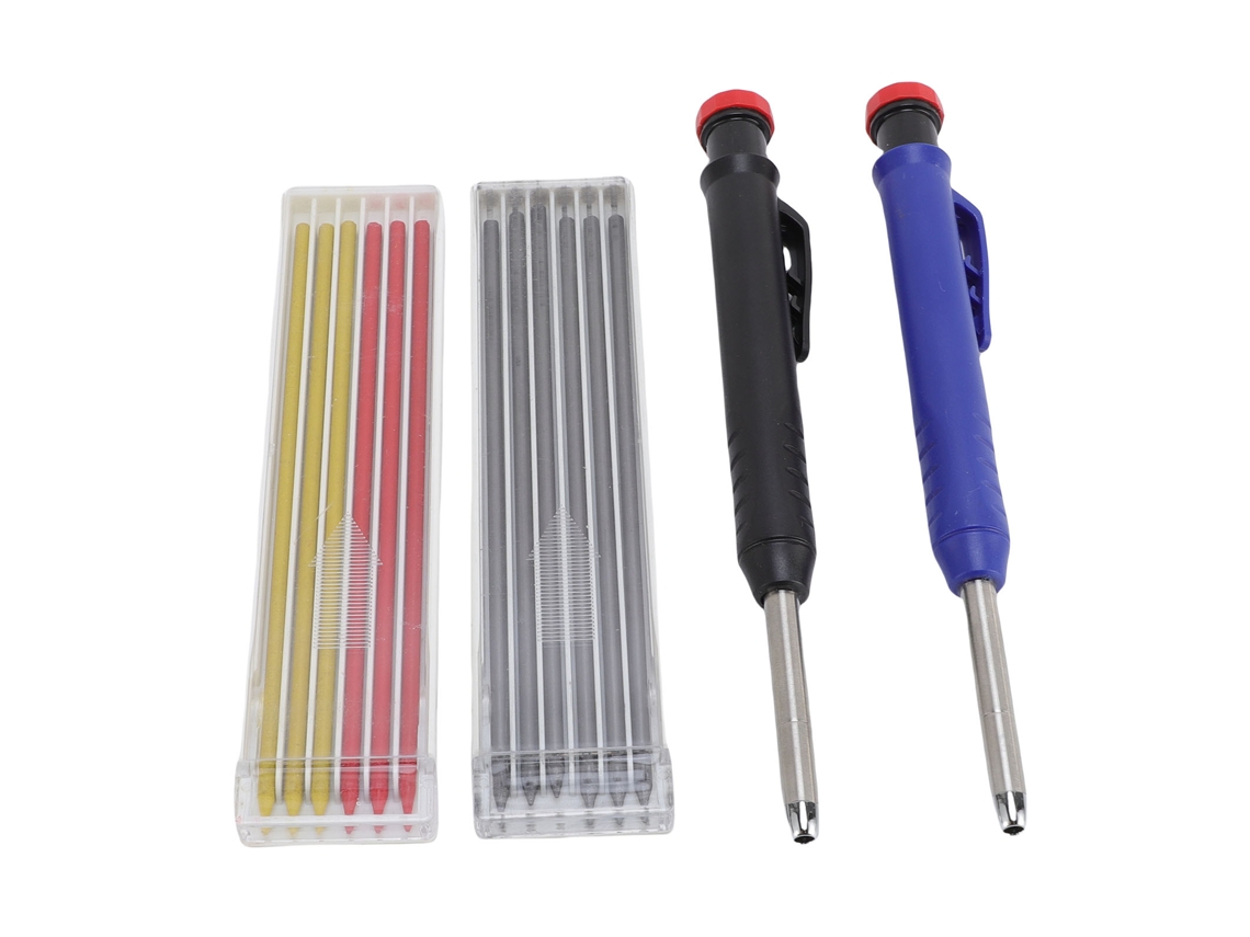 Conjunto De Lápices Mecânicos De Carpinteiro Com Reposições Para Carpintaria, Escrita, Desenho, Esboços E Criação De Modelos.