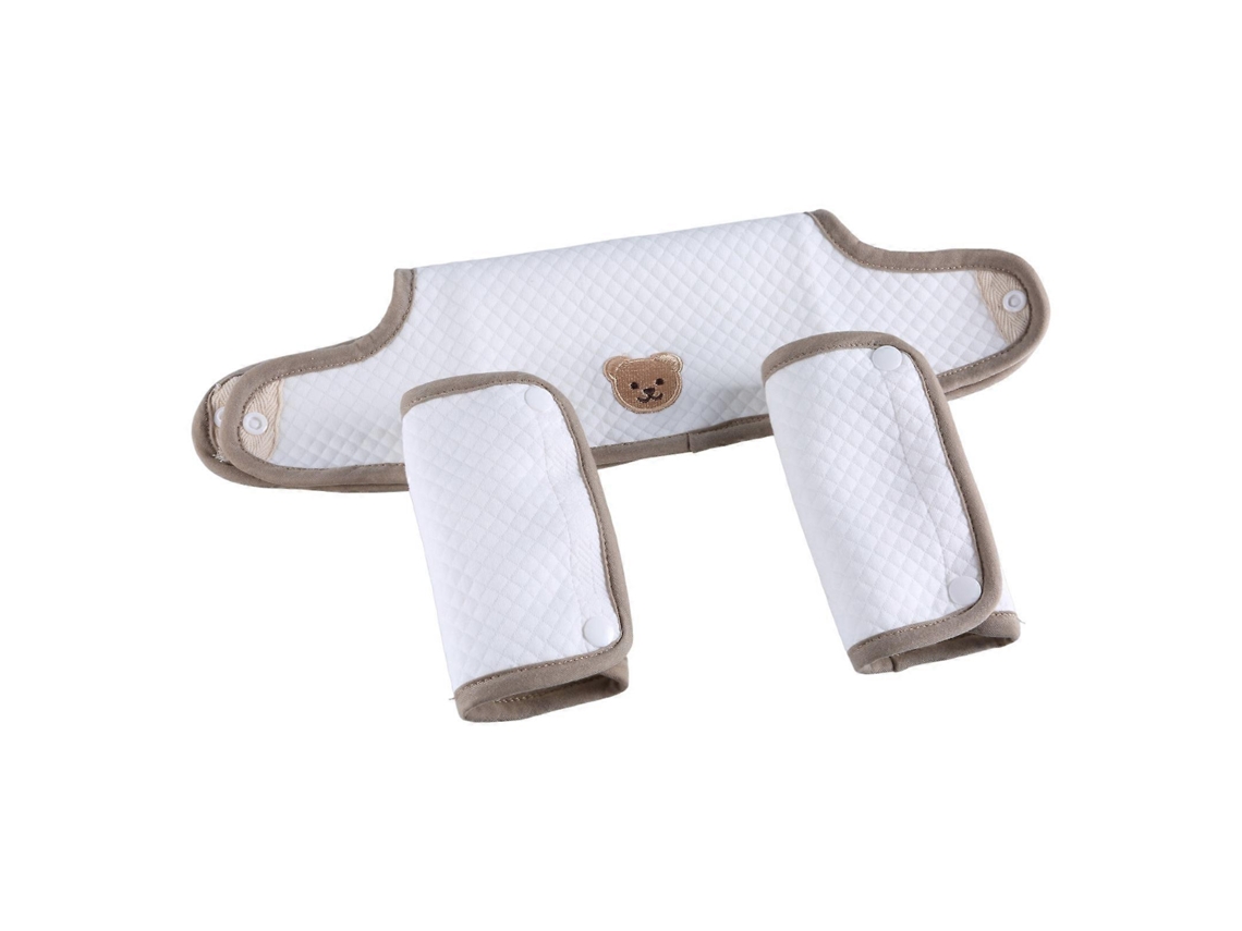 3 peças/conjunto babadores para bebês com design animado, capa protetora para carregar bolsas de cintura, almofada para bebês e crianças pequenas, babado
