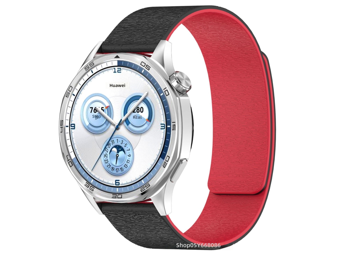 Bracelete de Silicone Compatível com Amazfit Active2, Samsung Gt5, Huawei Gt5 Fecho Magnético Largura 18mm CHABERLU