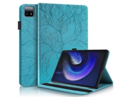 Capa de couro flip horizontal da série Life Tree para Xiaomi Pad 6 Max 2023 WeBake