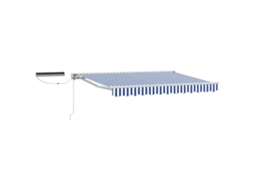 Conjunto 1 Toldo Retrátil Elétrico Vidaxl Branco Alumínio (2,5 X 2 M)