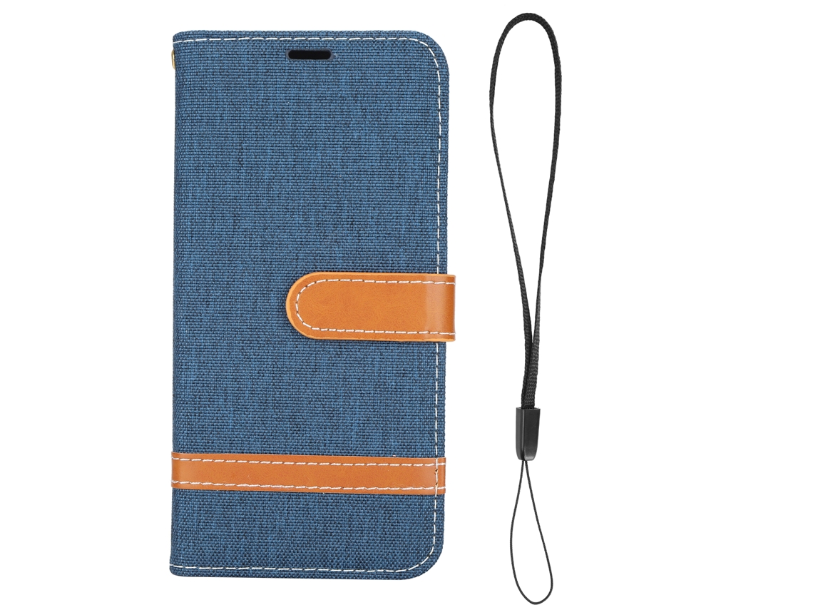 Estojo Flip LAXISCREED Iphone 12 Pro Azul Jeans