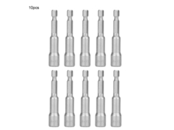 Yuru 10 Pcs Chave de Encaixe Magnética Aço Inoxidável Wind Socket Air Nutsetter para Vários Fins