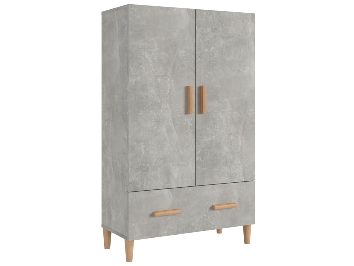 Armário Alto Madeira Processada Cinza Cimento MAISON EXCLUSIVE (70x31x115 cm)