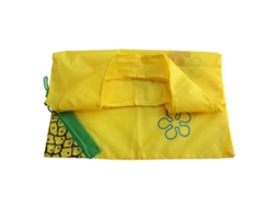 3 X Sacola de Compras Dobrável com Estampa de Abacaxi e Flor, Ideal para Armazenar Vegetais Bolsa Feminina GOKOCO