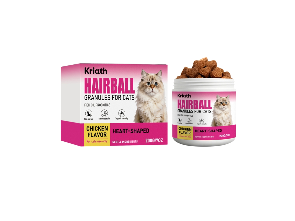 Remédio Bolas Cabelo Gatos Filhotes Kriath Granulos